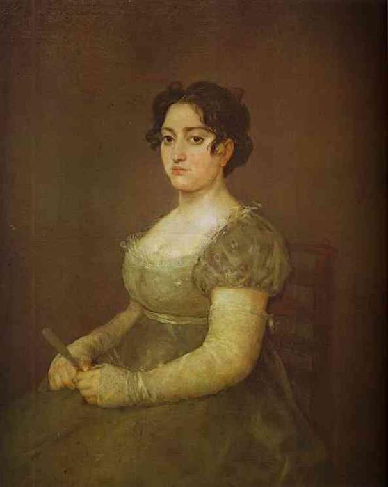 Francisco Jose de Goya Woman with a Fan oil painting image